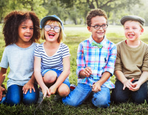 kids laughing
