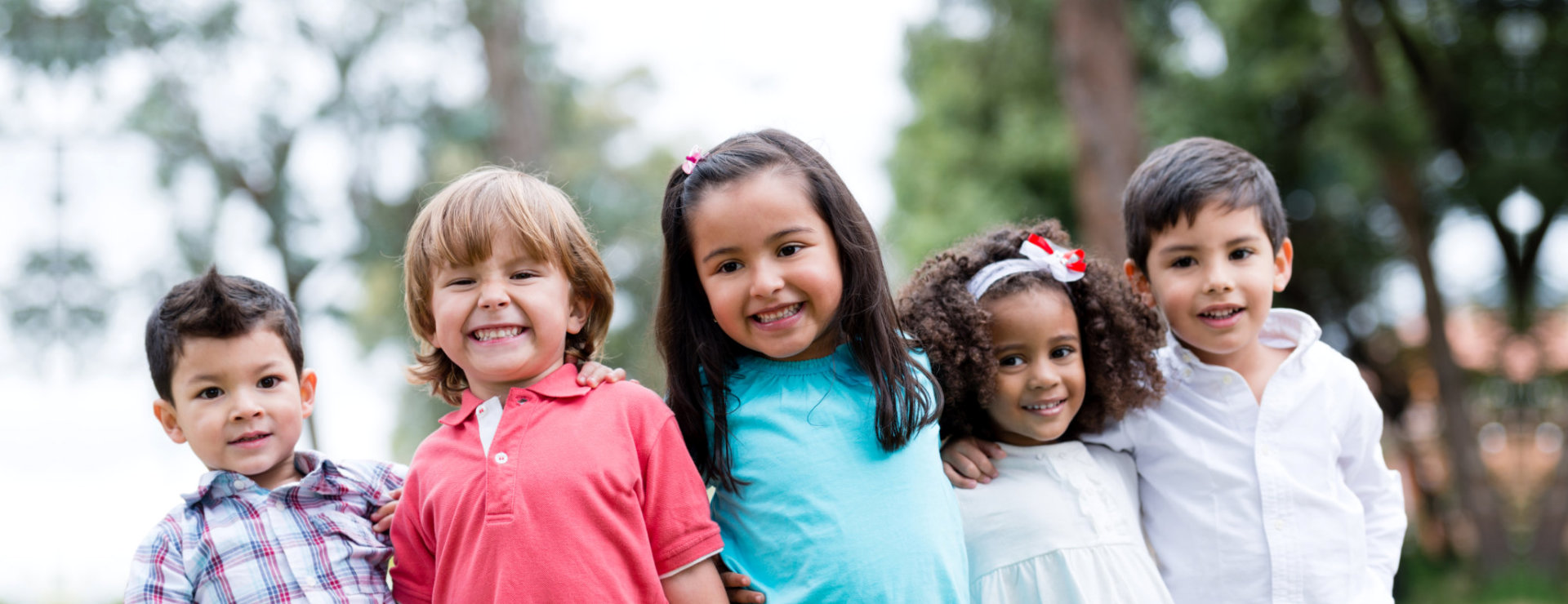 kids smiling