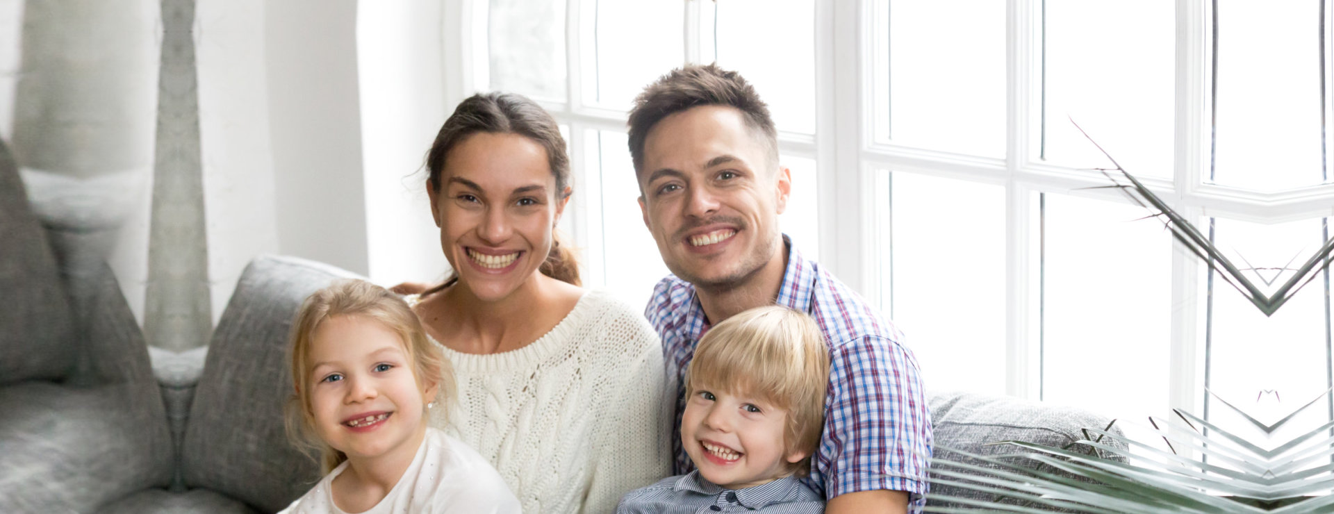 family smiling